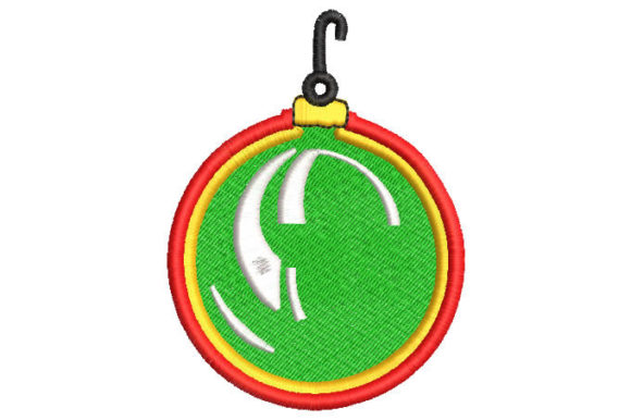 Christmas Hanging Ball Embroidery