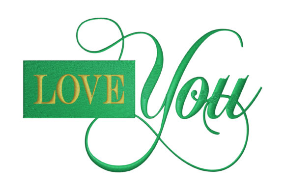 Love You Logo Embroidery