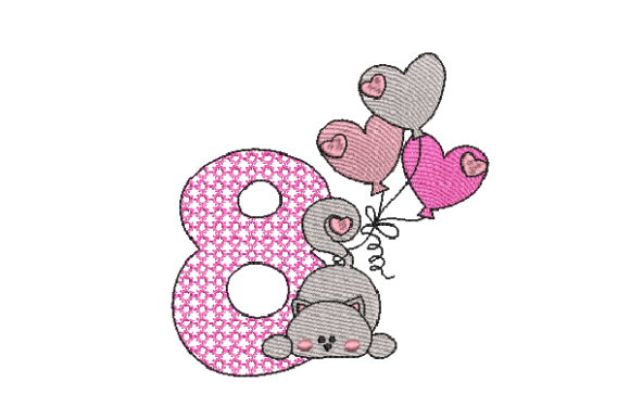 Number 8 Cat Sketch