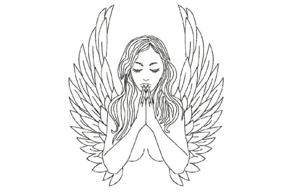 Praying Angel Embroidery Design Review
